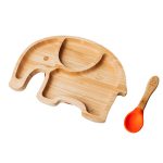 farfurie-pentru-copii-compartimentata-elefant-portocaliu