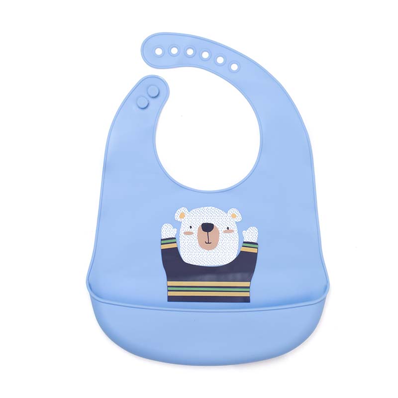 baveta-bebelusi-copii-cu-buzunar-silicon-urs-polar-albastru